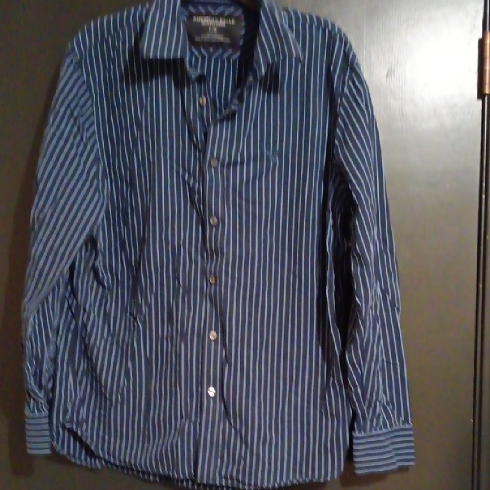 Blue Striped Men's Shirt